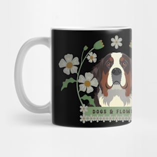 Dogs And Flowers Mug